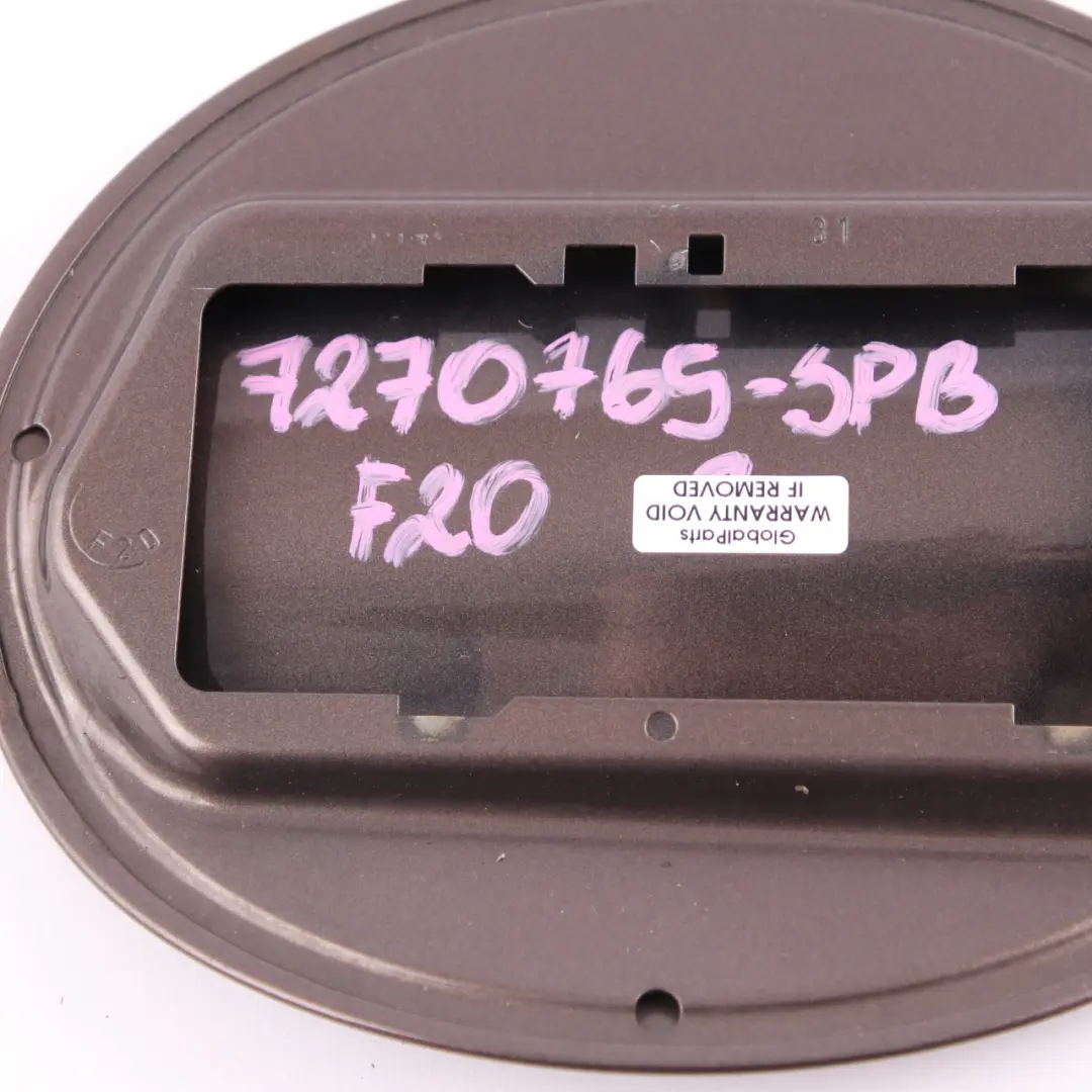 Filler Fill-In Flap Trim Cover Panel Sparkling Bronze Metallic B06 to BMW F20 Fuel with Part number 7270765 BMW F20 Fuel Filler Fill-In Flap Trim Cover Panel Sparkling Bronze Metallic B06 - SKU 7270765-SPB - Part number 7270765