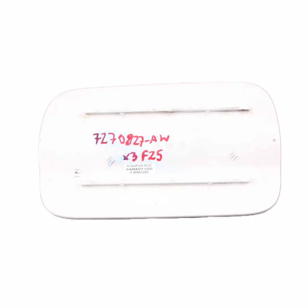 BMW X3 F25 Llenado de Combustible Tapa Tapa Blanco Alpino - 300 7265256 - SKU 7270821-AW - Número de pieza 7270821