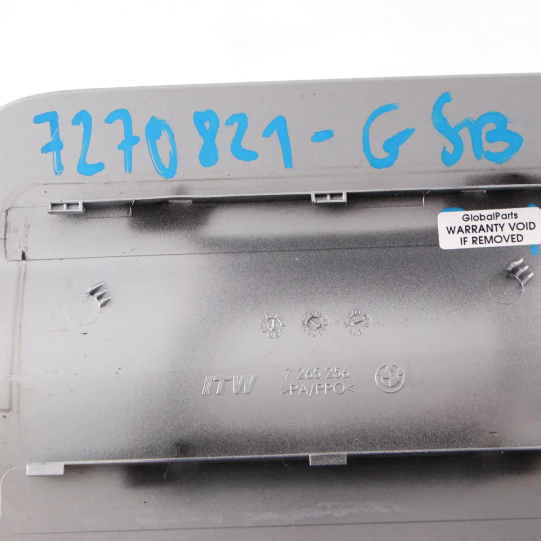 Couvercle réservoir Capuchon remplissage Glacier Silver A83 7265256 pour BMW X3 F25 à propos du numéro de pièce 7270821 BMW X3 F25 Couvercle réservoir Capuchon remplissage Glacier Silver A83 7265256 - SKU 7270821-GSB - Numéro de pièce 7270821