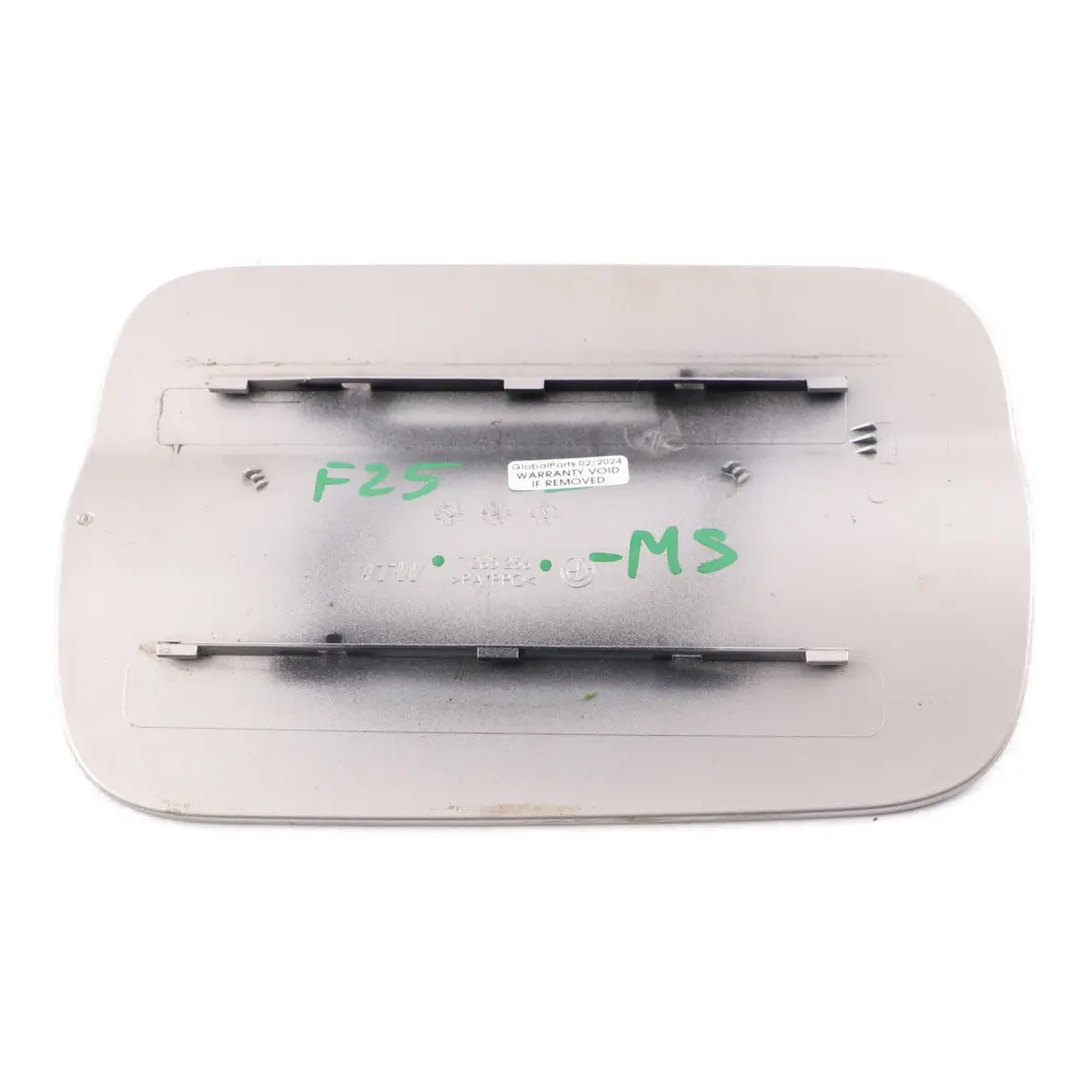 Filler Fill In Flap Cover Cap Mineral Silver - A14 7265256 to BMW X3 F25 Fuel with Part number 7270821 BMW X3 F25 Fuel Filler Fill In Flap Cover Cap Mineral Silver - A14 7265256 - SKU 7270821-MS - Part number 7270821
