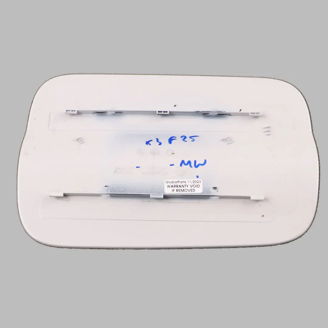 Filler Fill In Flap Cover Cap Mineral White - A96 7265256 to BMW X3 F25 Fuel with Part number 7270821 BMW X3 F25 Fuel Filler Fill In Flap Cover Cap Mineral White - A96 7265256 - SKU 7270821-MW - Part number 7270821