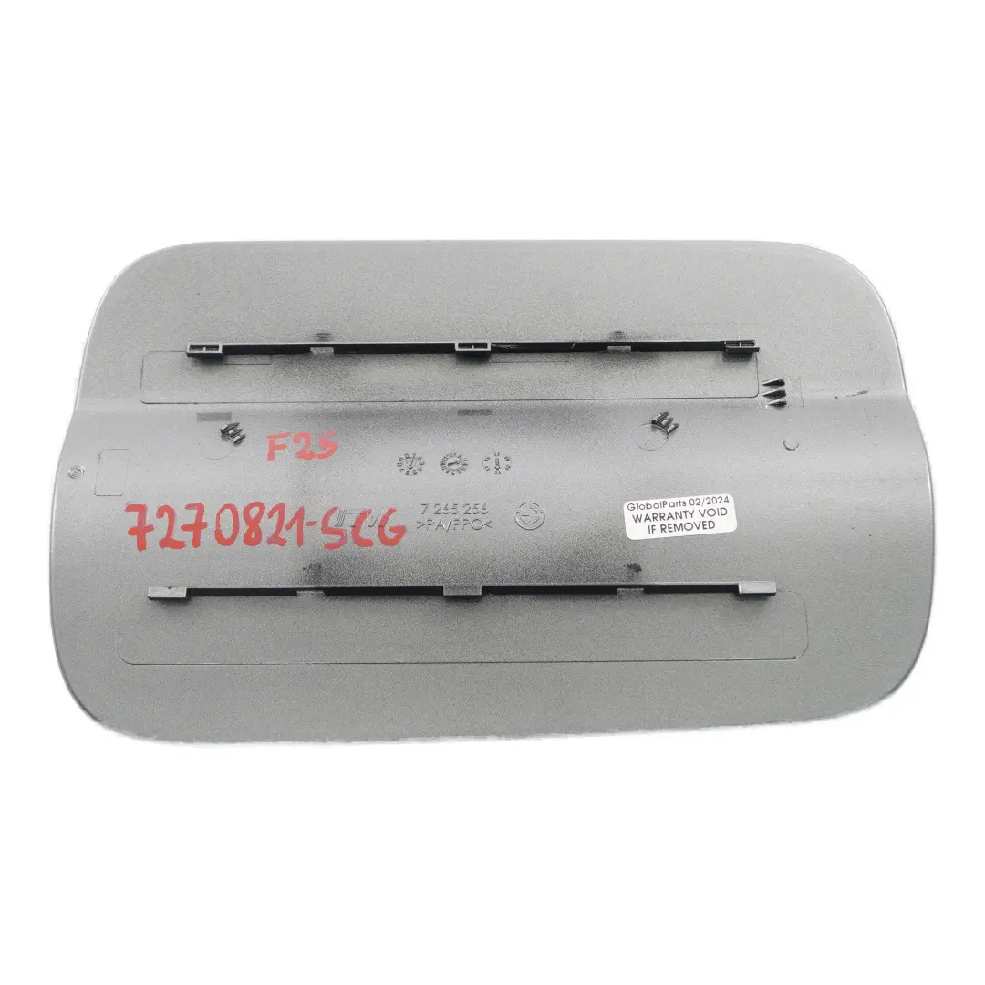 BMW X3 F25 Couvercle trappe remplissage carburant Gris Espace - A52 7265256 - SKU 7270821-SCG - Numéro de pièce 7270821
