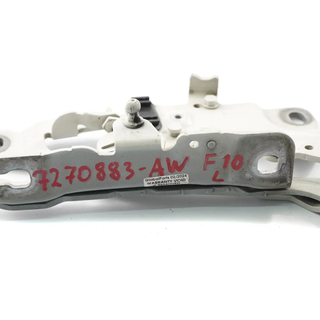 Motorhaubenscharnier BMW F10 F11 F12 Motorhaube links Alpinweiss 3 - 300 7249887 für mit Teilenummer 7270883 Motorhaubenscharnier BMW F10 F11 F12 Motorhaube links Alpinweiss 3 - 300 7249887 - SKU 7270883-AW - Teilenummer 7270883