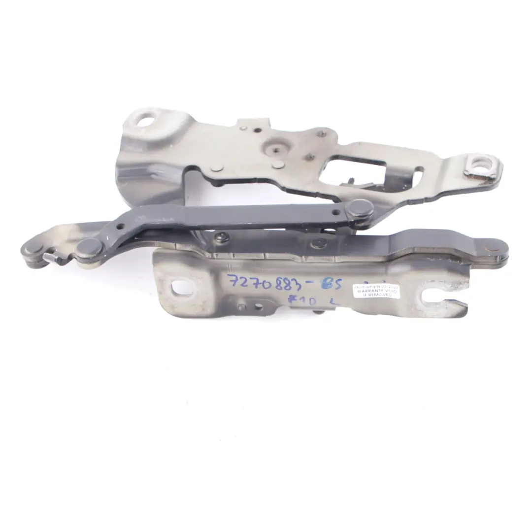  Cerniera Cofano Motore BMW F10 F11 Sinistra Nero Zaffiro - 475 7249887 - SKU 7270883-BS - Numero di parte 7270883
