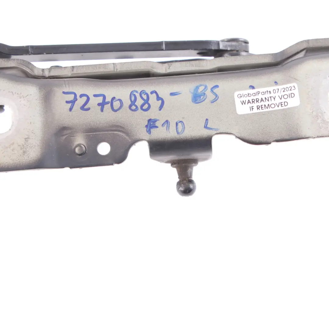  Cerniera Cofano Motore BMW F10 F11 Sinistra Nero Zaffiro - 475 7249887 - SKU 7270883-BS - Numero di parte 7270883
