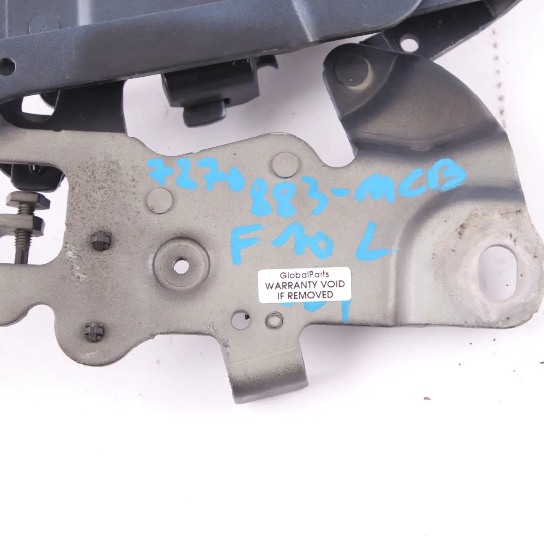 Hood Hinge BMW F10 F11 Engine Bonnet Left N/S Monte Carlo Blue B05 7249887 to with Part number 7270883 Hood Hinge BMW F10 F11 Engine Bonnet Left N/S Monte Carlo Blue B05 7249887 - SKU 7270883-MCB - Part number 7270883