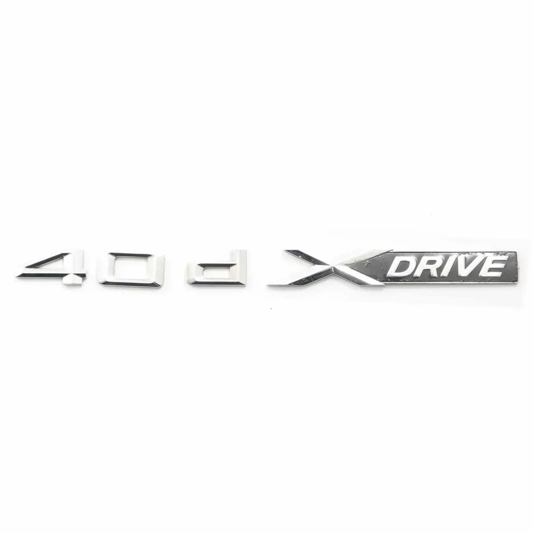 BMW X5 E70 Emblème de Lettrage Collé Sur le Panneau d'Aile Avant Logo xDrive 40d - SKU 7271507 - Numéro de pièce 7271507