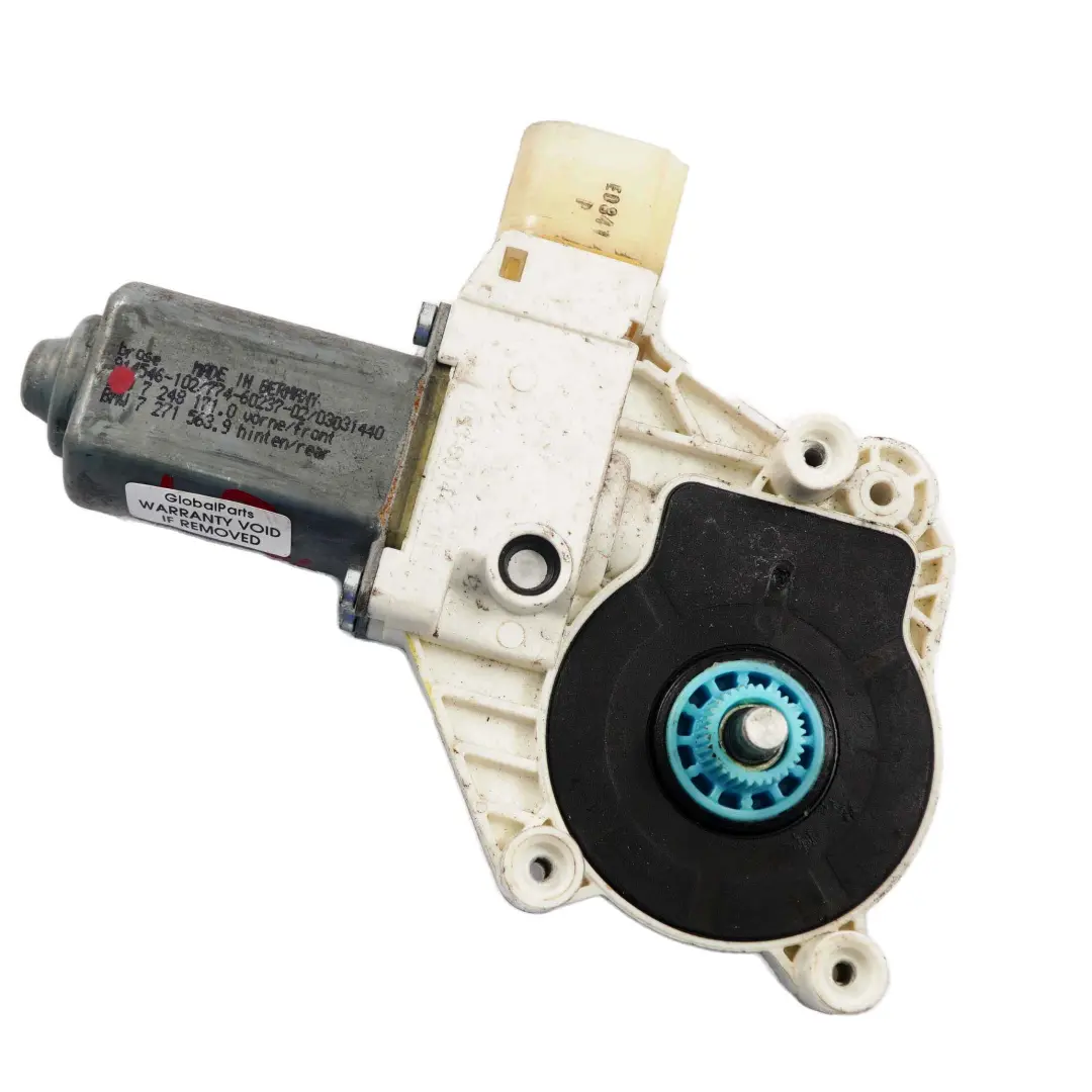 Motore azionamento regolatore alzacristalli sinistro per BMW F10 F11 con numero di parte 7271563 BMW F10 F11 Motore azionamento regolatore alzacristalli sinistro - SKU 7271563 - Numero di parte 7271563