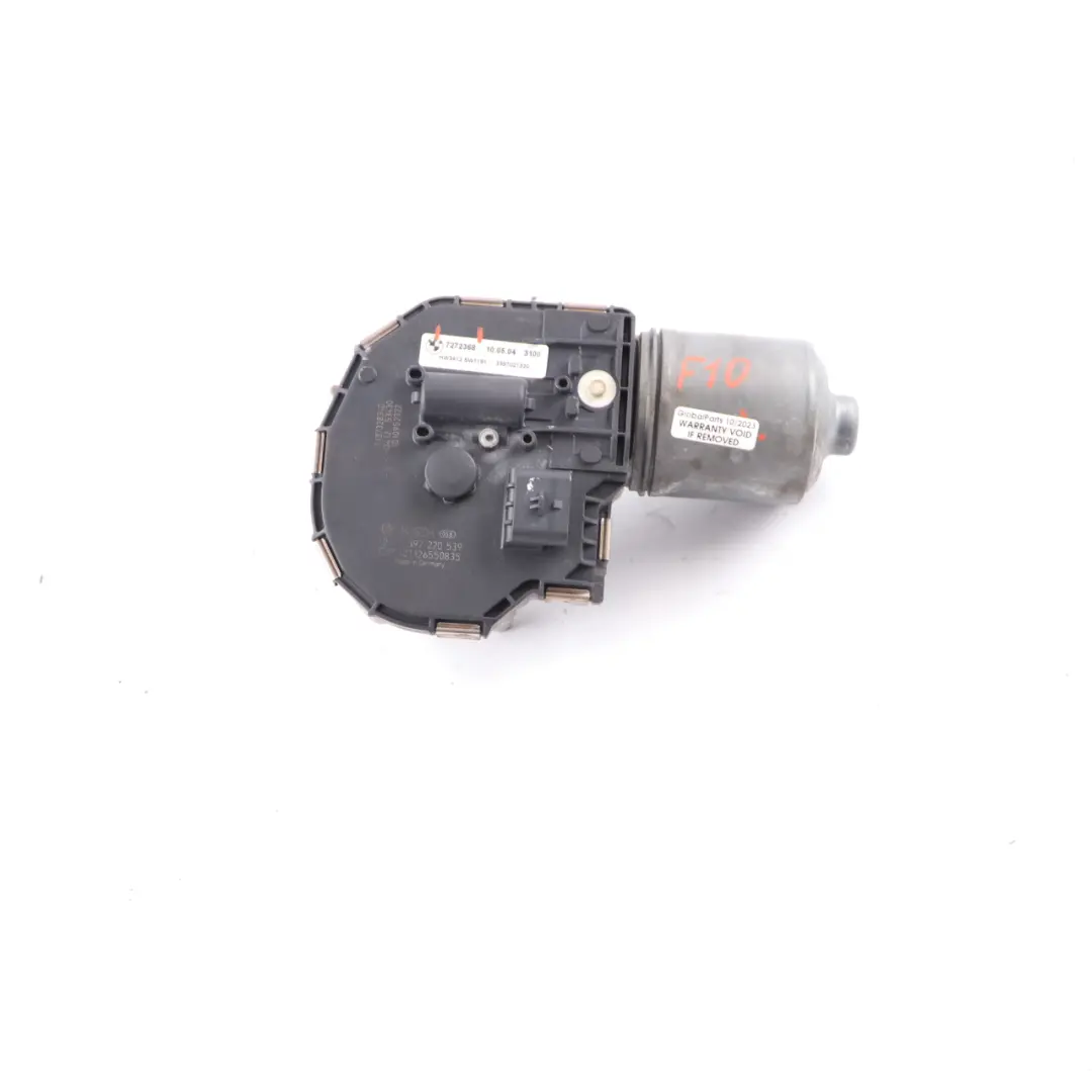 Wiper Motor BMW F10 F11 Front Windscreen Wiper Drive Unit to with Part number 7272368 Wiper Motor BMW F10 F11 Front Windscreen Wiper Drive Unit - SKU 7272368 - Part number 7272368