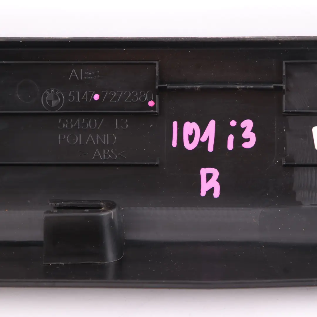 BMW i3 I01 Striscia del pannello destro della soglia della porta d'ingresso nero - SKU 7272380 - Numero di parte 7272380