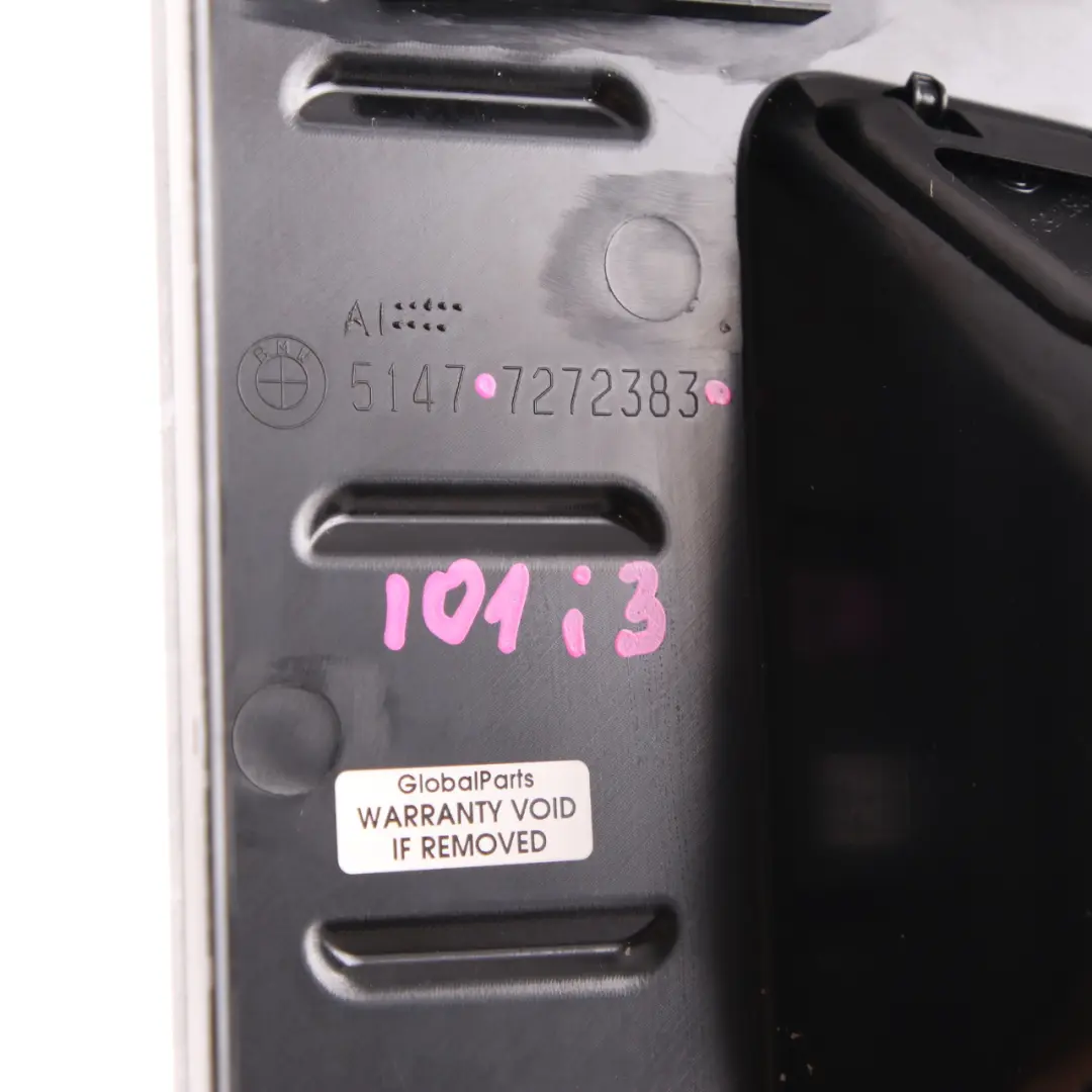 Kofferraumschloss Ladekante Abdeckung Trim Panel Schwarz für BMW i3 I01 mit Teilenummer 7272383 BMW i3 I01 Kofferraumschloss Ladekante Abdeckung Trim Panel Schwarz - SKU 7272383 - Teilenummer 7272383