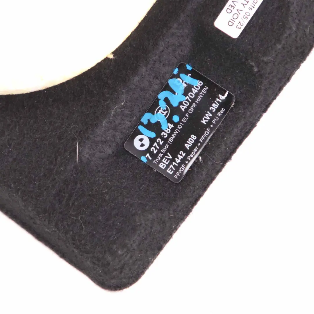BMW i3 I01 Baule coperchio del bagagliaio pannello pavimento moquette - SKU 7272384 - Numero di parte 7272384