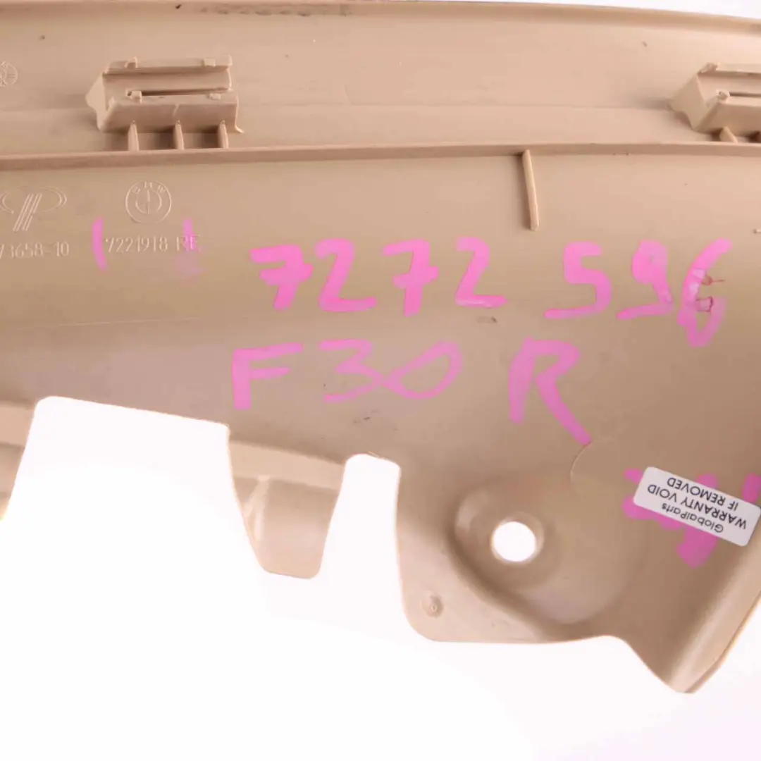 Strip Entrance Inner Rear Right O/S Veneto Beige 7221918 to BMW F30 Cover with Part number 7272596 BMW F30 Cover Strip Entrance Inner Rear Right O/S Veneto Beige 7221918 - SKU 7272596 - Part number 7272596