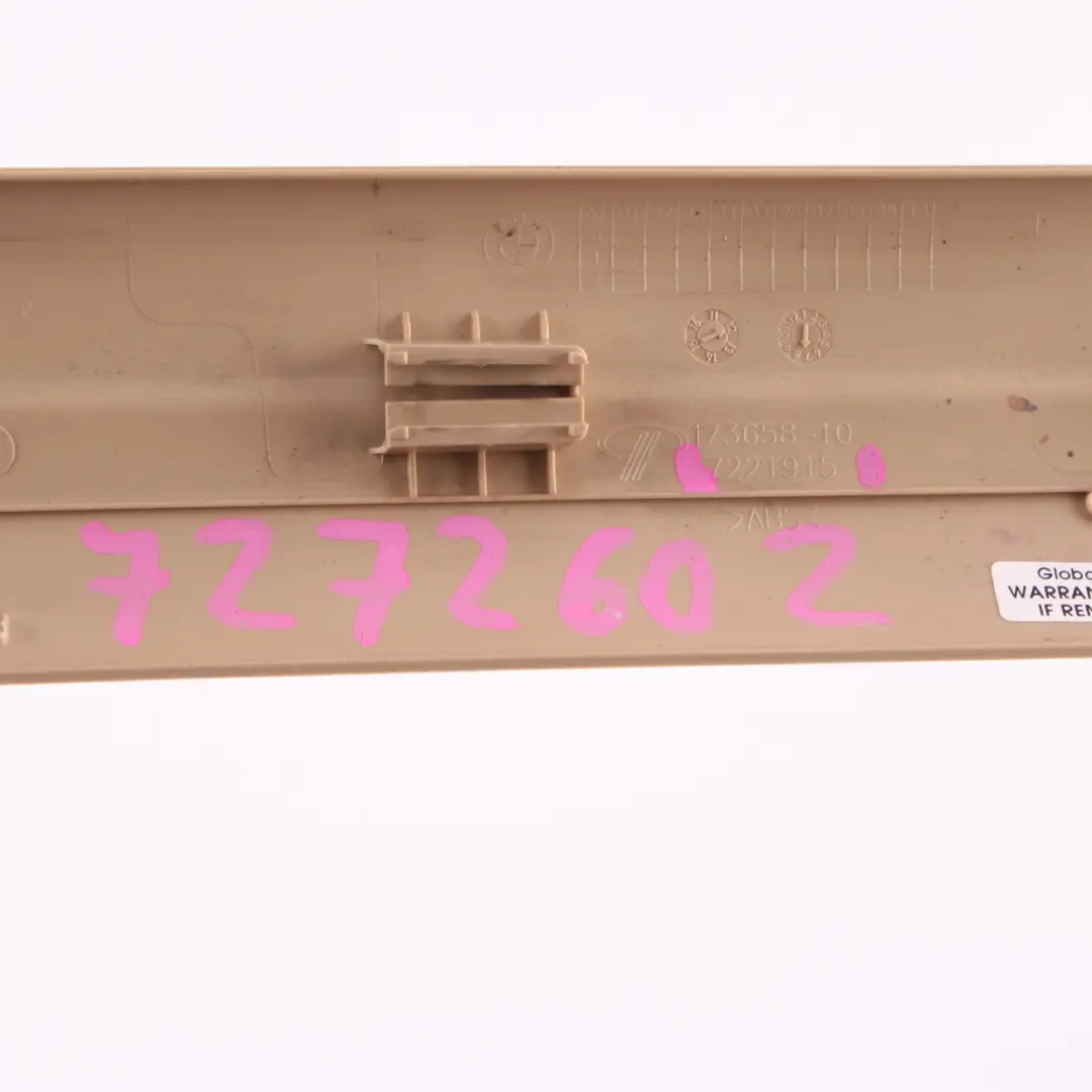 Copertura Striscia BMW F30 F31 Interno Anteriore Sinistro Destro Veneto Beige per con numero di parte 7272602 Copertura Striscia BMW F30 F31 Interno Anteriore Sinistro Destro Veneto Beige - SKU 7272602 - Numero di parte 7272602