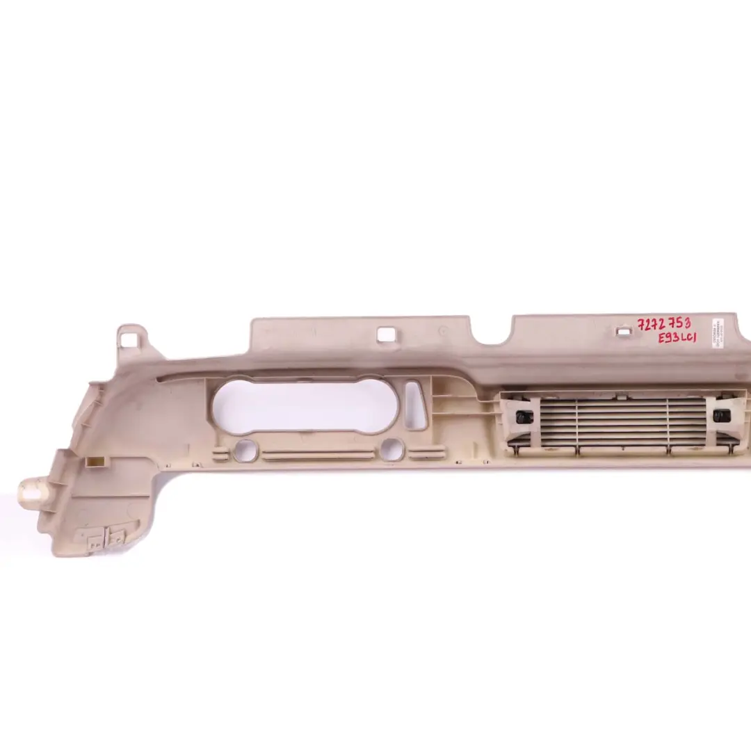 Soporte de Soporte Trasero Panel Rejilla Centro Oyster para BMW E93 Cabrio con número de pieza 6984854 BMW E93 Cabrio Soporte de Soporte Trasero Panel Rejilla Centro Oyster - SKU 7272753 - Número de pieza 6984854