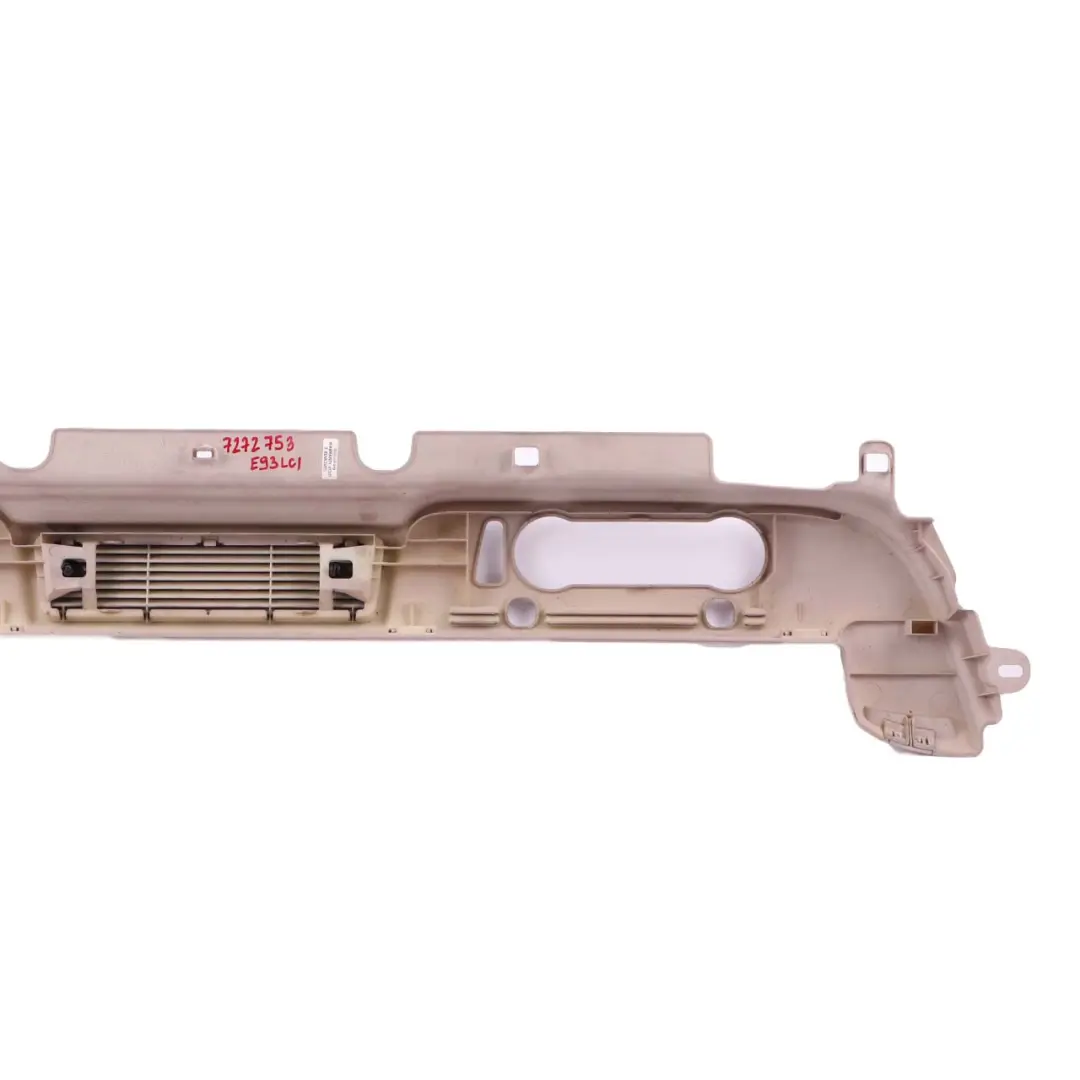 BMW E93 Cabrio Soporte de Soporte Trasero Panel Rejilla Centro Oyster - SKU 7272753 - Número de pieza 6984854