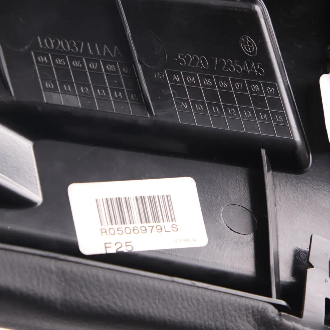 Boczek Kanapy Lewy Tył Skóra 7235445 do BMW X3 F25 o numerze 7273003 BMW X3 F25 Boczek Kanapy Lewy Tył Skóra 7235445 - SKU 7273003 - Numer Części 7273003