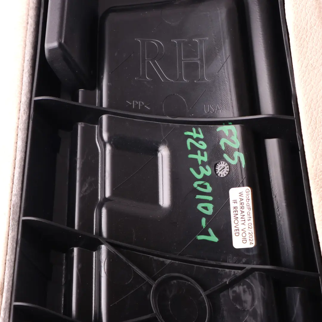 Side Finisher Bench Right O/S Leather Oyster 7235446 to BMW X3 F25 Rear Seat Cover with Part number 7273010 BMW X3 F25 Rear Seat Cover Side Finisher Bench Right O/S Leather Oyster 7235446 - SKU 7273010-1 - Part number 7273010