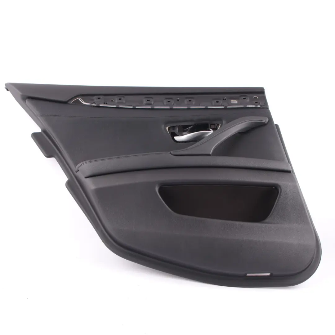 Door Card Rear Left N/S Lining Trim Panel Black Leather to BMW F10 F11 with Part number 7273279 BMW F10 F11 Door Card Rear Left N/S Lining Trim Panel Black Leather - SKU 7273279-1 - Part number 7273279