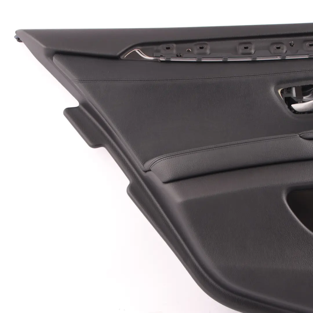 Door Card Rear Left N/S Lining Trim Panel Black Leather to BMW F10 F11 with Part number 7273279 BMW F10 F11 Door Card Rear Left N/S Lining Trim Panel Black Leather - SKU 7273279-1 - Part number 7273279