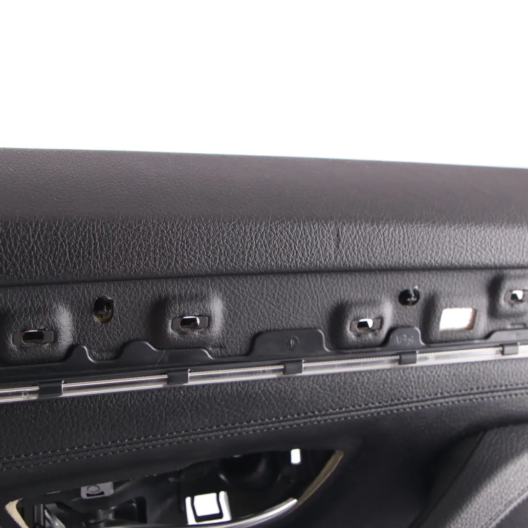 BMW F10 F11 Door Card Rear Left N/S Lining Trim Panel Black Leather - SKU 7273279-1 - Part number 7273279