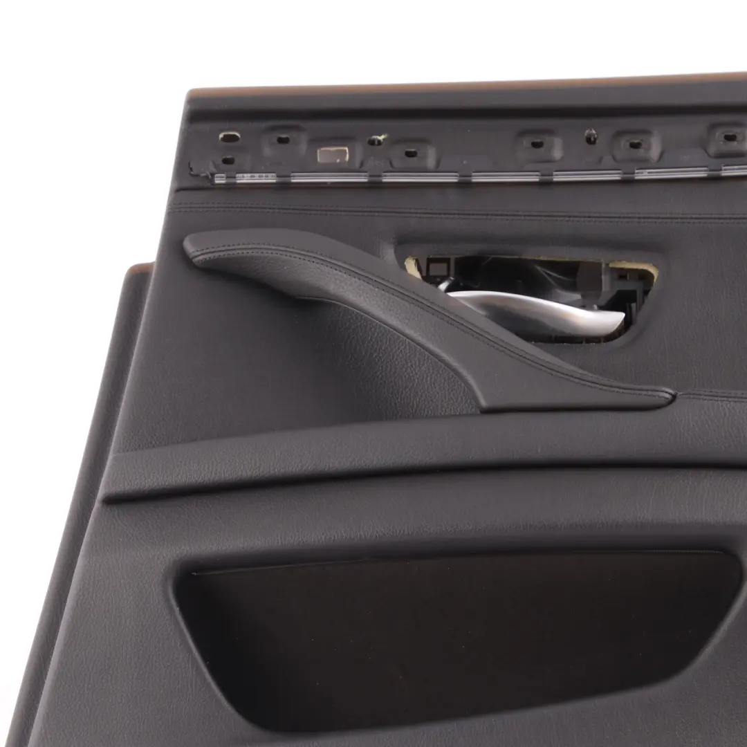 BMW F10 F11 Door Card Rear Right O/S Lining Trim Panel Black Leather - SKU 7273280-1 - Part number 7273280