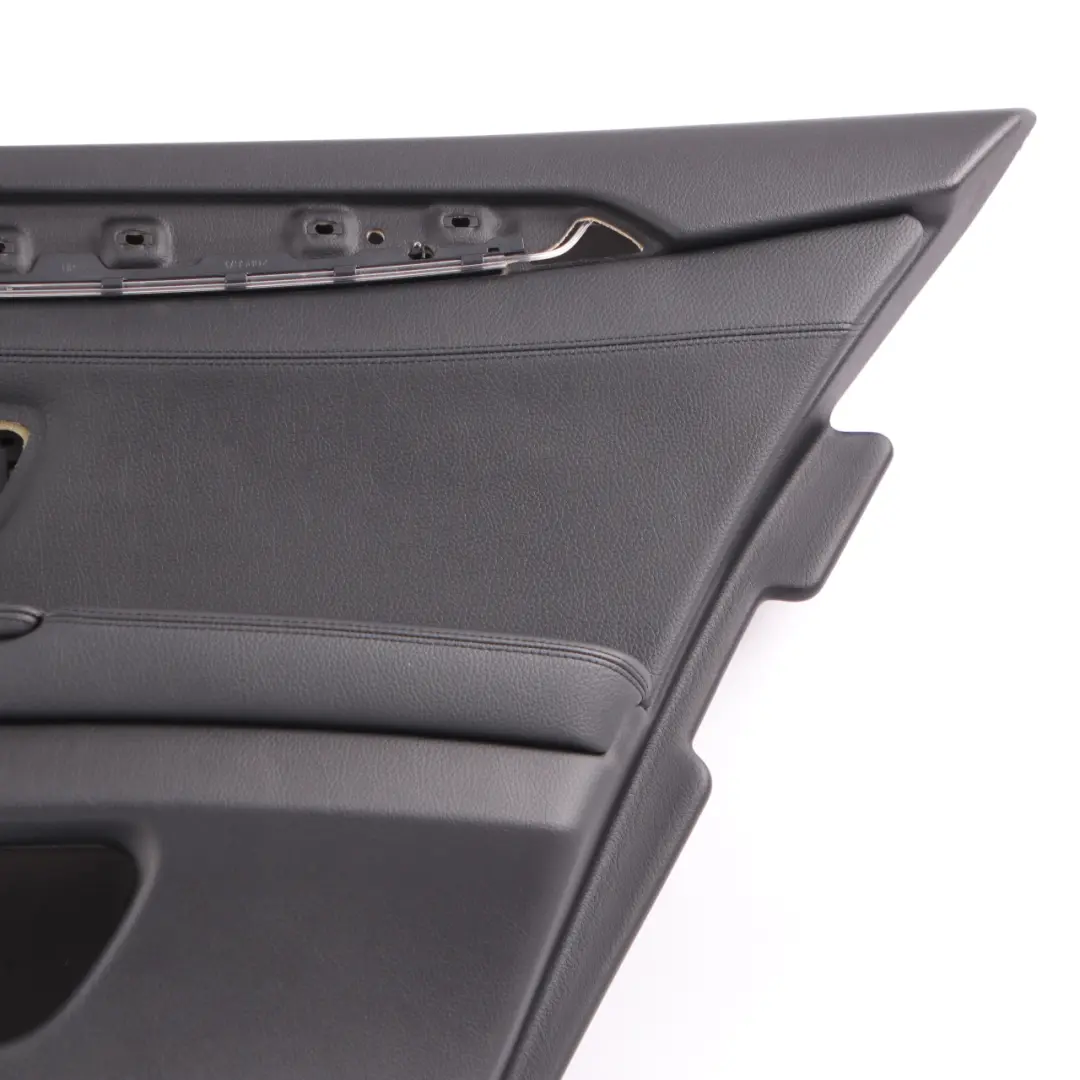 BMW F10 F11 Door Card Rear Right O/S Lining Trim Panel Black Leather - SKU 7273280-1 - Part number 7273280
