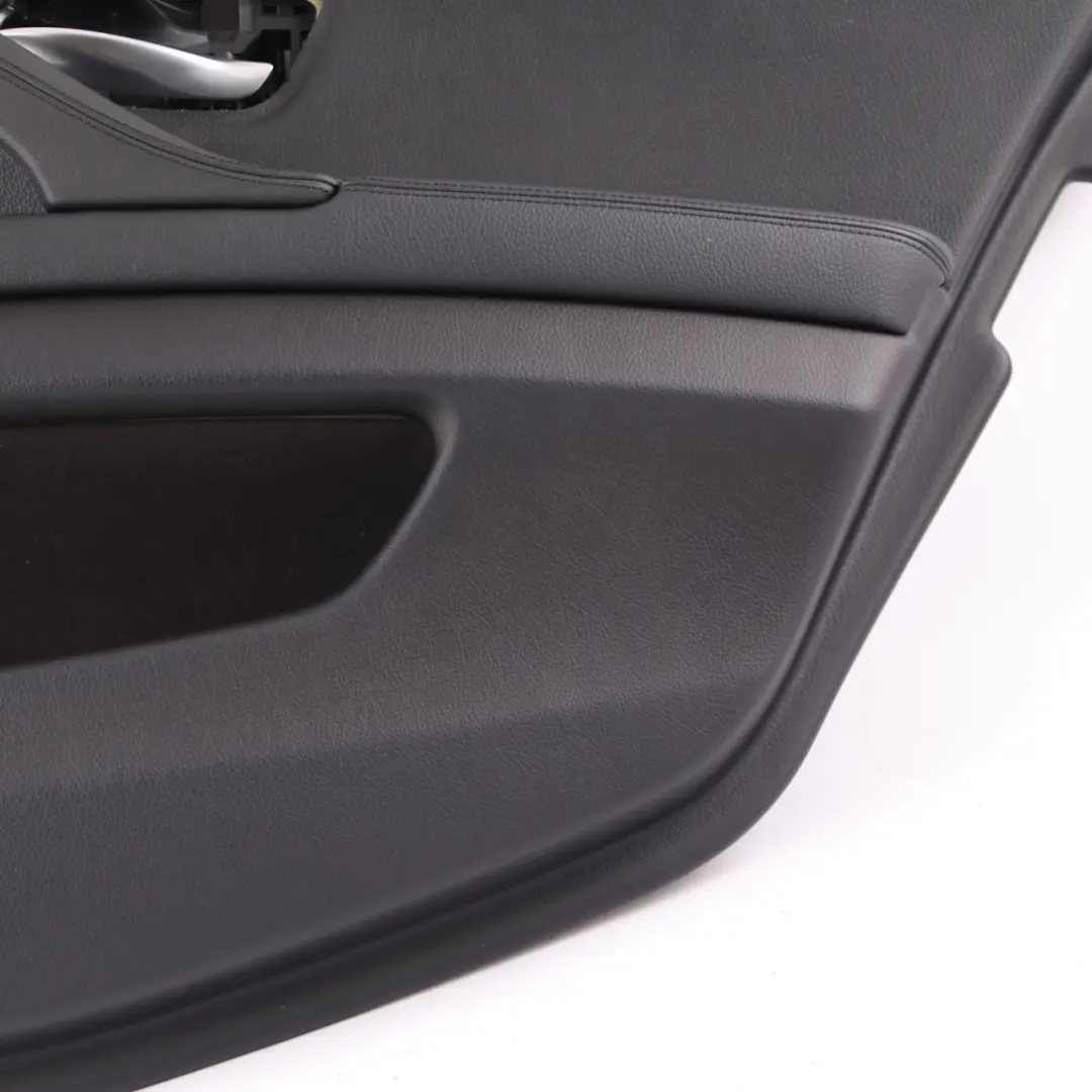 BMW F10 F11 Door Card Rear Right O/S Lining Trim Panel Black Leather - SKU 7273280-1 - Part number 7273280