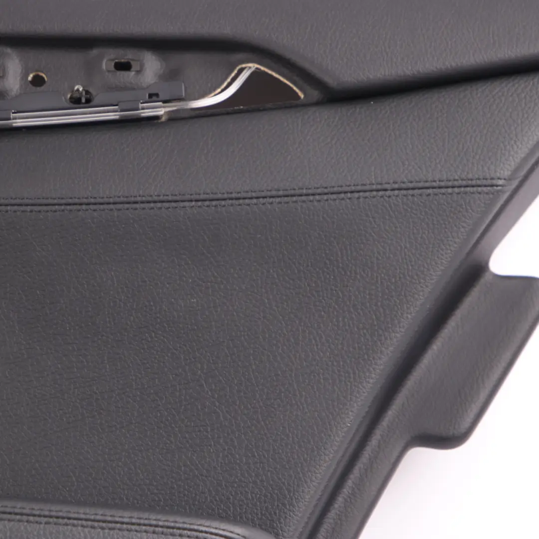 BMW F10 F11 Door Card Rear Right O/S Lining Trim Panel Black Leather - SKU 7273280-1 - Part number 7273280