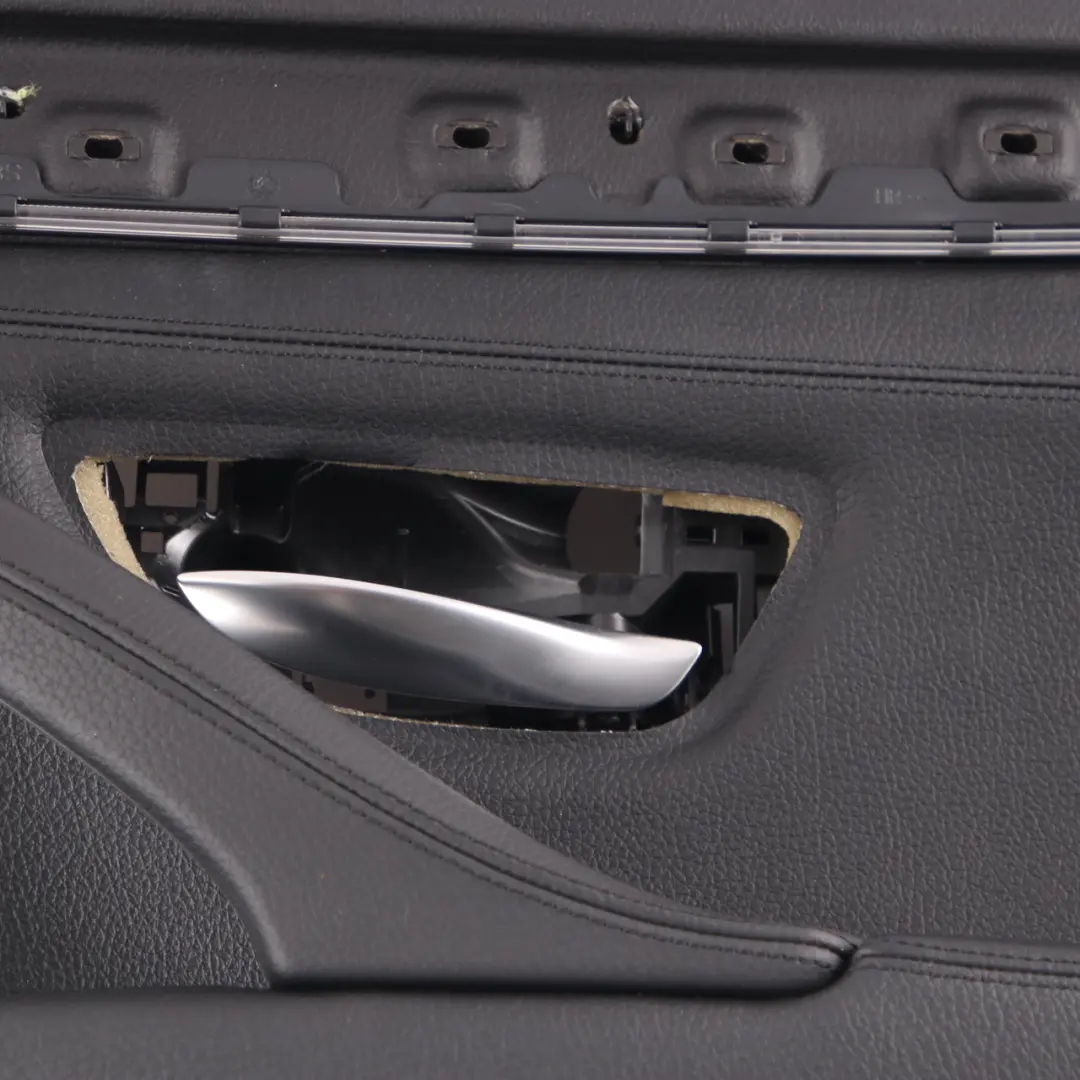 Door Card Rear Right O/S Lining Trim Panel Black Leather to BMW F10 F11 with Part number 7273280 BMW F10 F11 Door Card Rear Right O/S Lining Trim Panel Black Leather - SKU 7273280-1 - Part number 7273280
