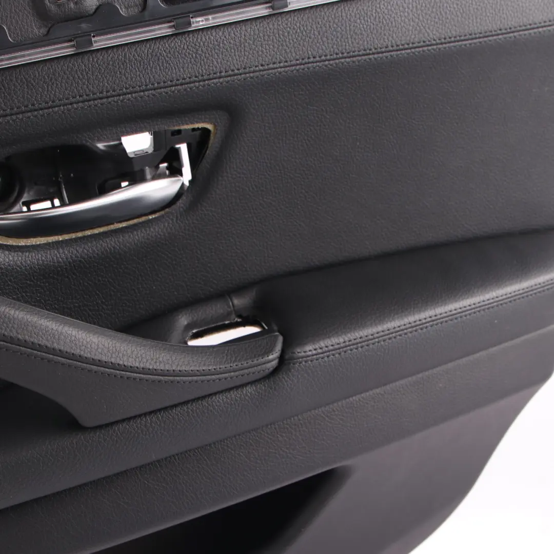 Door Card Rear Right O/S Lining Trim Panel Black Leather to BMW F10 F11 with Part number 7273280 BMW F10 F11 Door Card Rear Right O/S Lining Trim Panel Black Leather - SKU 7273280-1 - Part number 7273280