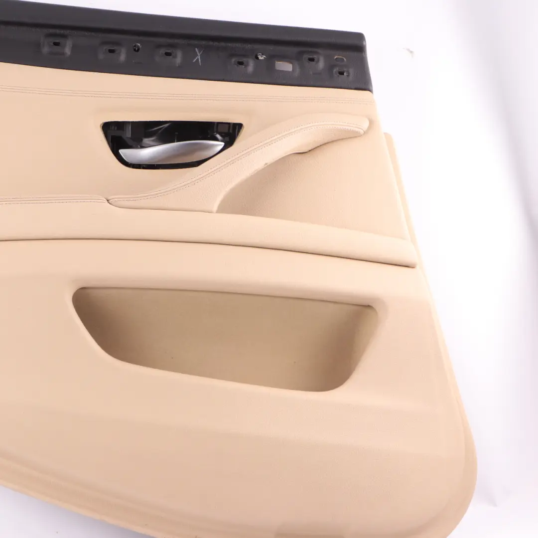 BMW F10 F11 Door Card Rear Left N/S Lining Panel Leather Beige - SKU 7273281 - Part number 7273281