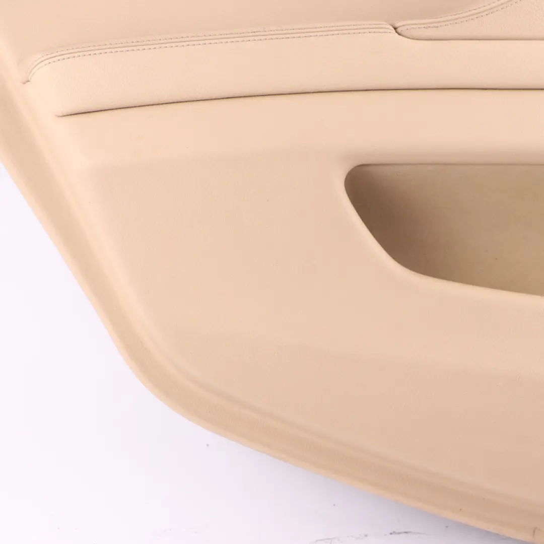 Door Card Rear Left N/S Lining Panel Leather Beige to BMW F10 F11 with Part number 7273281 BMW F10 F11 Door Card Rear Left N/S Lining Panel Leather Beige - SKU 7273281 - Part number 7273281