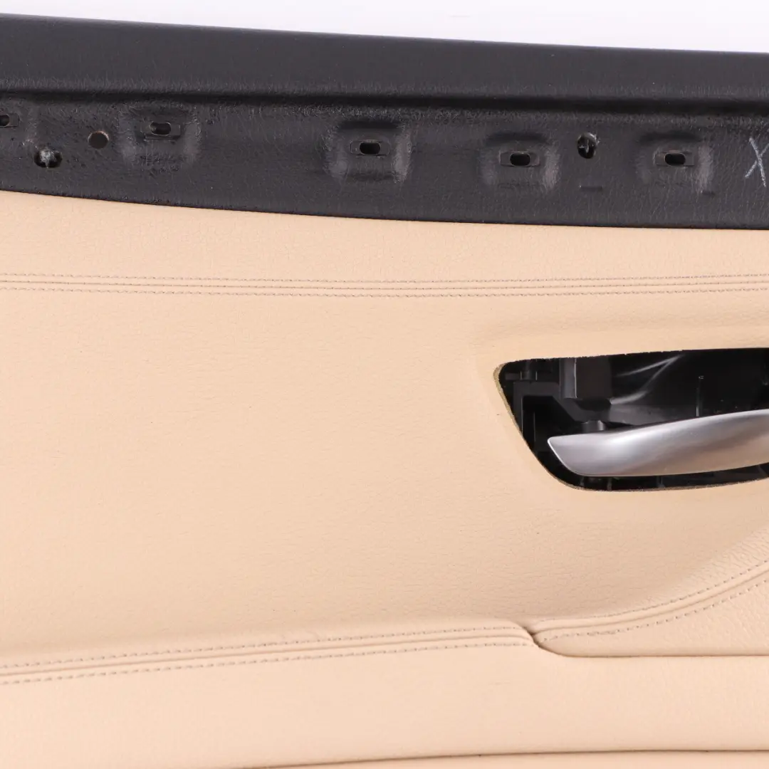 BMW F10 F11 Door Card Rear Left N/S Lining Panel Leather Beige - SKU 7273281 - Part number 7273281