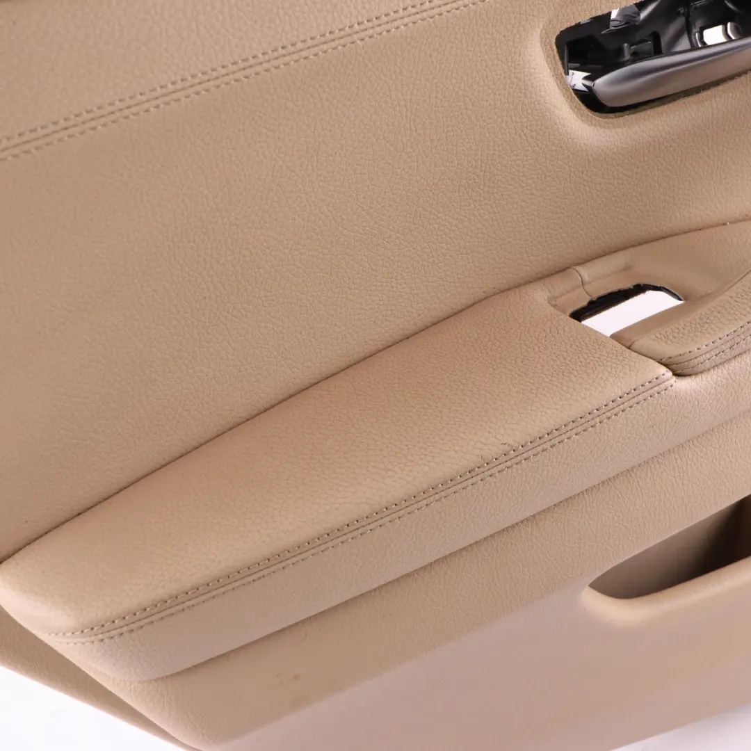 Door Card Rear Left N/S Lining Panel Leather Beige to BMW F10 F11 with Part number 7273281 BMW F10 F11 Door Card Rear Left N/S Lining Panel Leather Beige - SKU 7273281 - Part number 7273281