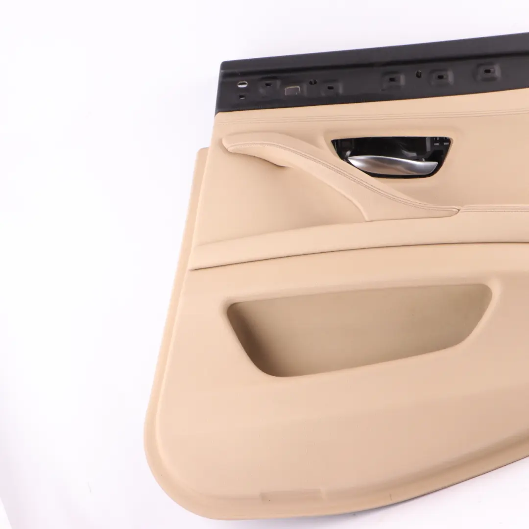 Door Card Rear Right O/S Lining Panel Leather Beige to BMW F10 F11 with Part number 7273282 BMW F10 F11 Door Card Rear Right O/S Lining Panel Leather Beige - SKU 7273282 - Part number 7273282