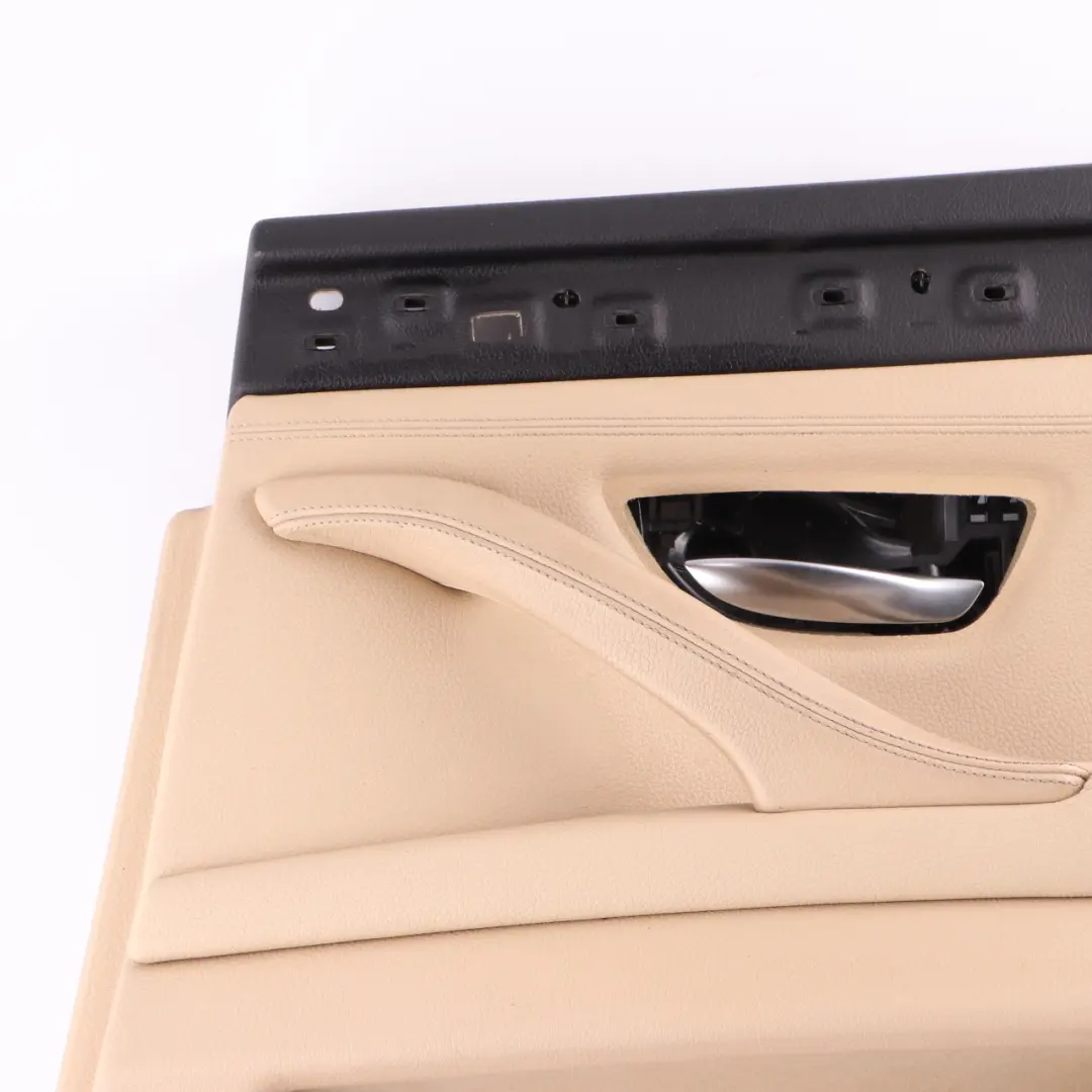 Door Card Rear Right O/S Lining Panel Leather Beige to BMW F10 F11 with Part number 7273282 BMW F10 F11 Door Card Rear Right O/S Lining Panel Leather Beige - SKU 7273282 - Part number 7273282