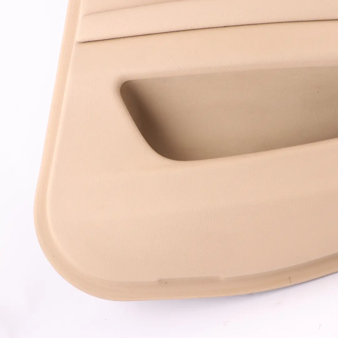 Door Card Rear Right O/S Lining Panel Leather Beige to BMW F10 F11 with Part number 7273282 BMW F10 F11 Door Card Rear Right O/S Lining Panel Leather Beige - SKU 7273282 - Part number 7273282