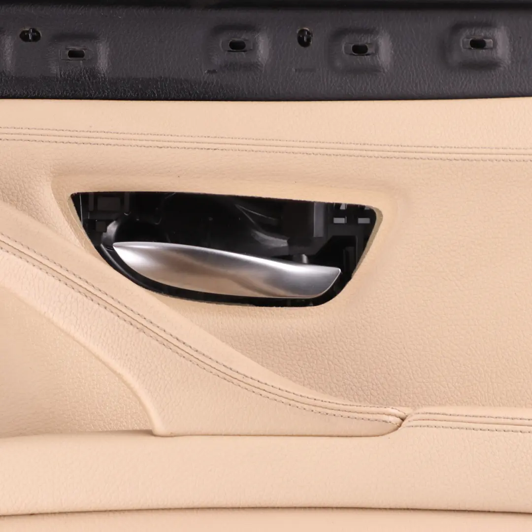 Door Card Rear Right O/S Lining Panel Leather Beige to BMW F10 F11 with Part number 7273282 BMW F10 F11 Door Card Rear Right O/S Lining Panel Leather Beige - SKU 7273282 - Part number 7273282