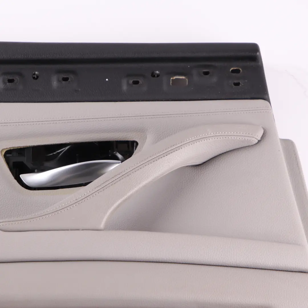 Door Card Rear Left N/S Lining Panel Leather Everest Grey to BMW F10 F11 with Part number 7273283 BMW F10 F11 Door Card Rear Left N/S Lining Panel Leather Everest Grey - SKU 7273283 - Part number 7273283