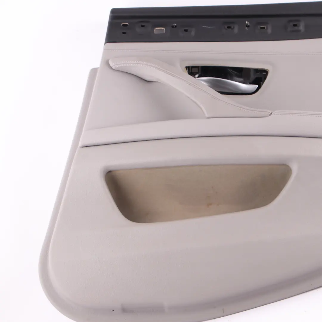 Door Card Rear Right O/S Lining Panel Leather Everest Grey to BMW F10 F11 with Part number 7273284 BMW F10 F11 Door Card Rear Right O/S Lining Panel Leather Everest Grey - SKU 7273284 - Part number 7273284