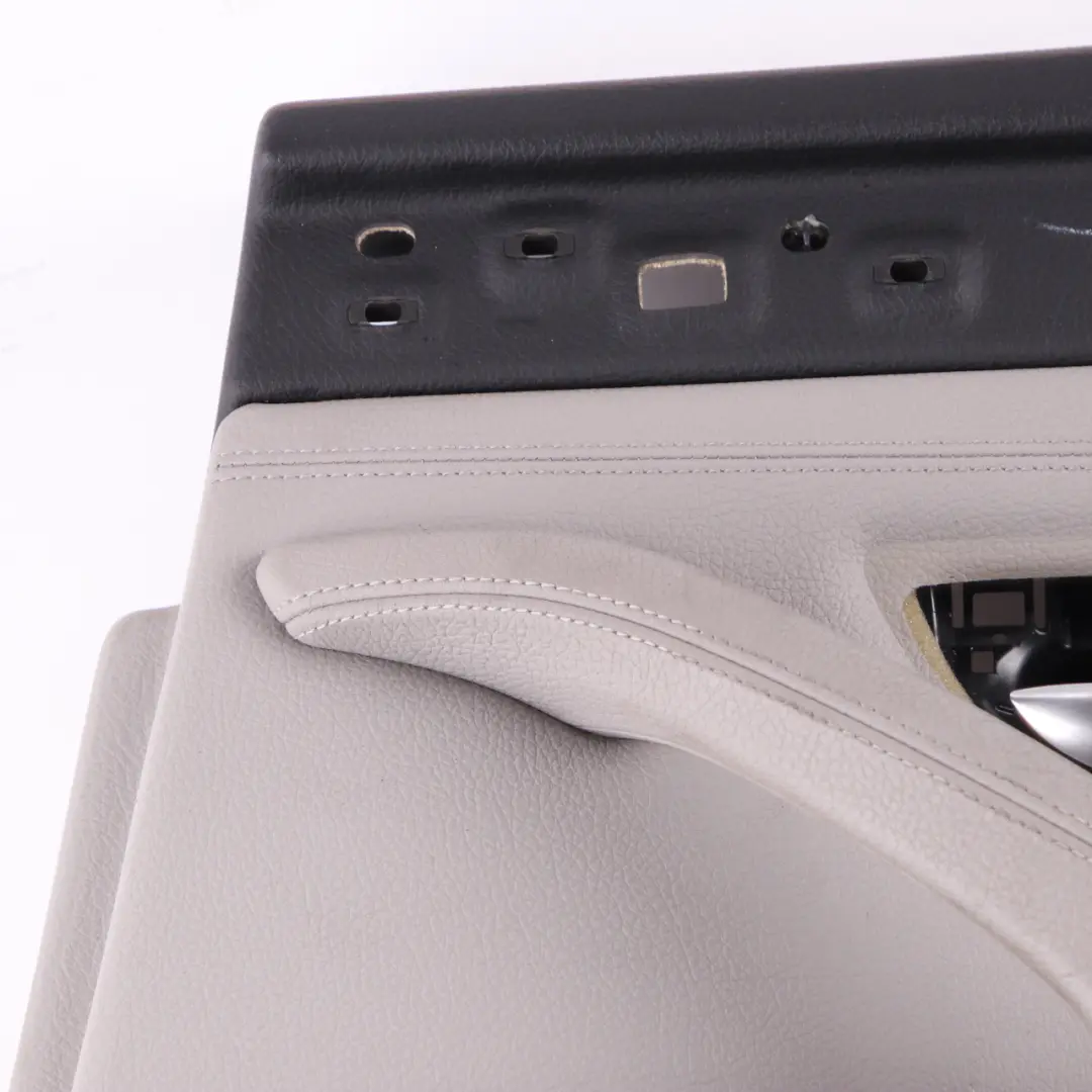 Door Card Rear Right O/S Lining Panel Leather Everest Grey to BMW F10 F11 with Part number 7273284 BMW F10 F11 Door Card Rear Right O/S Lining Panel Leather Everest Grey - SKU 7273284 - Part number 7273284