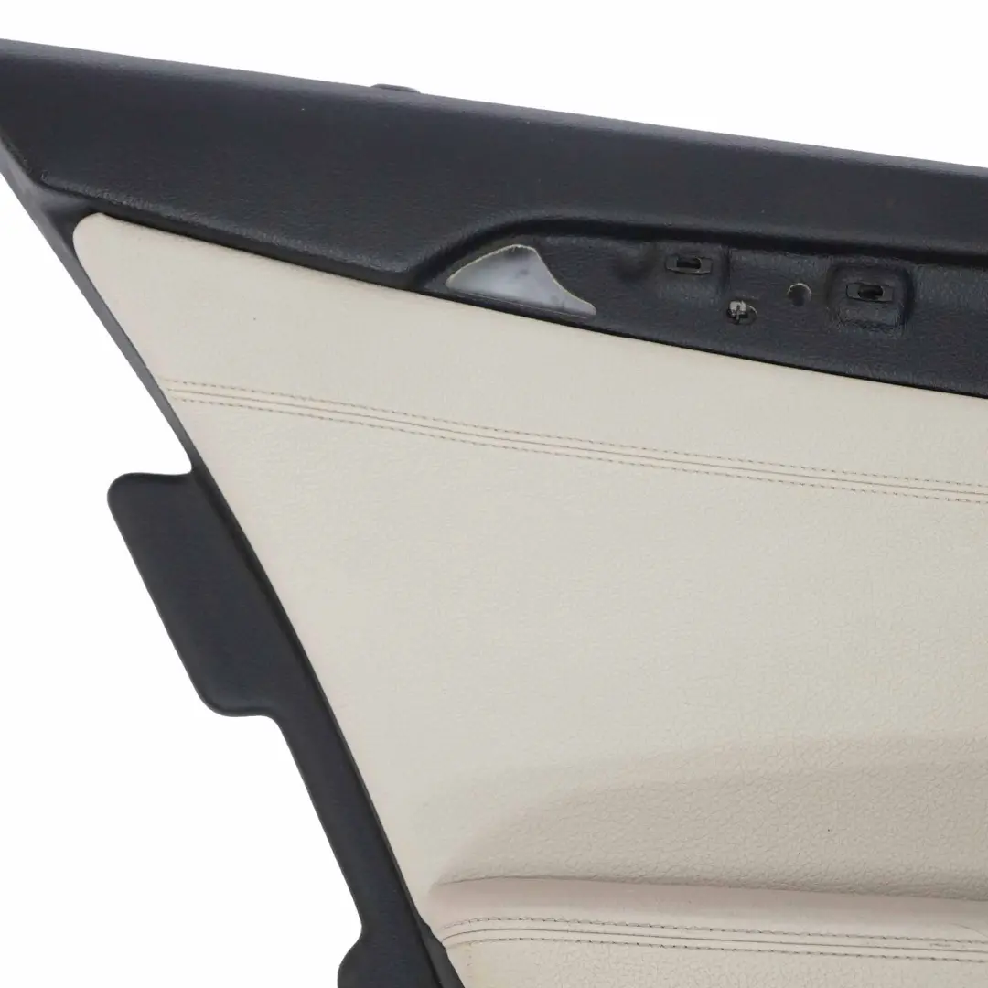 Door Card Rear Left N/S Lining Panel Leather Oyster to BMW F10 F11 with Part number 7273285 BMW F10 F11 Door Card Rear Left N/S Lining Panel Leather Oyster - SKU 7273285-1 - Part number 7273285