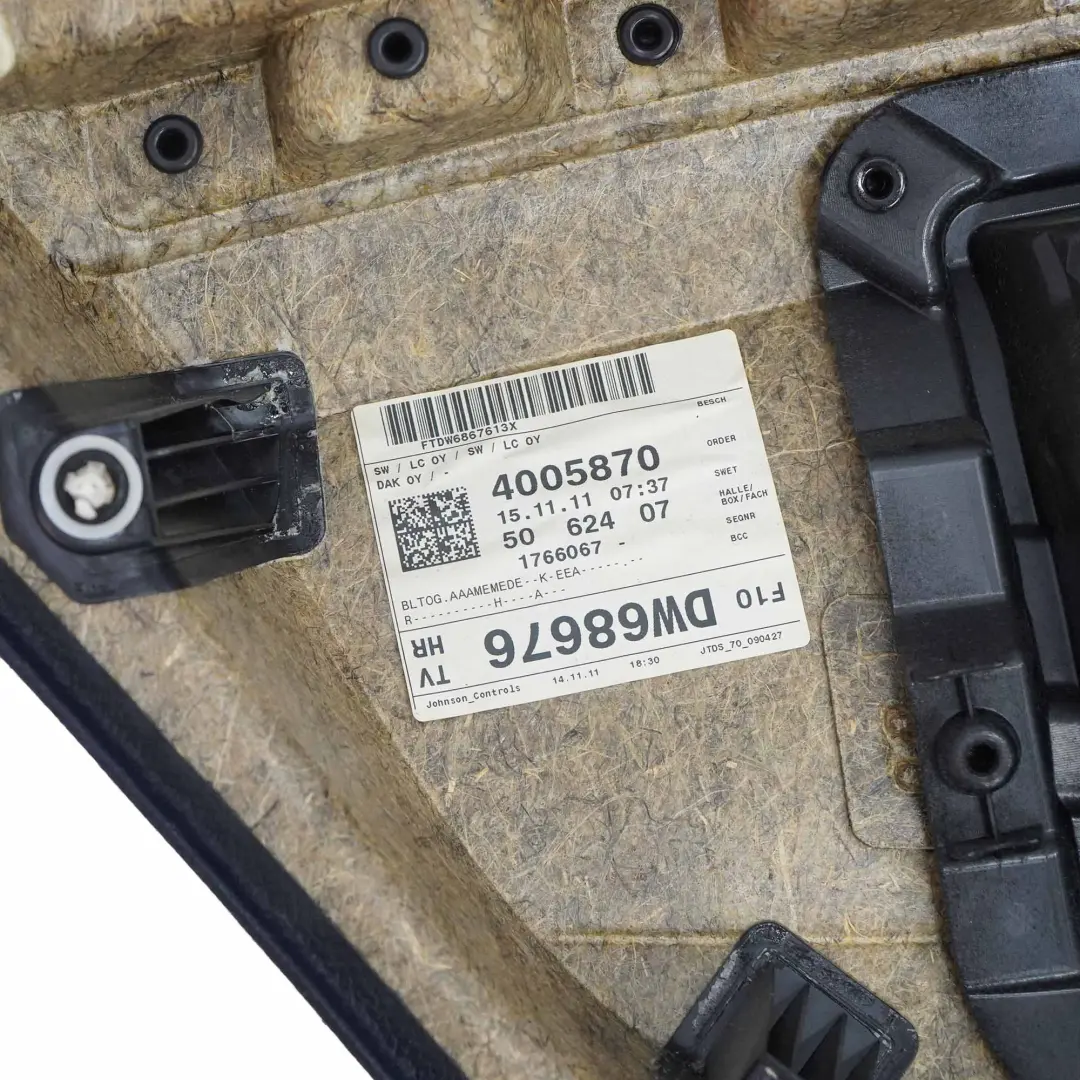 BMW F10 F11 Door Card Rear Right O/S Lining Panel Leather Oyster - SKU 7273286-1 - Part number 7273286
