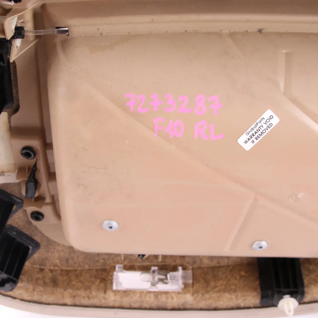BMW F10 F11 Door Card Rear Left N/S Lining Panel Leather Dakota Oyster - SKU 7273287 - Part number 7273287