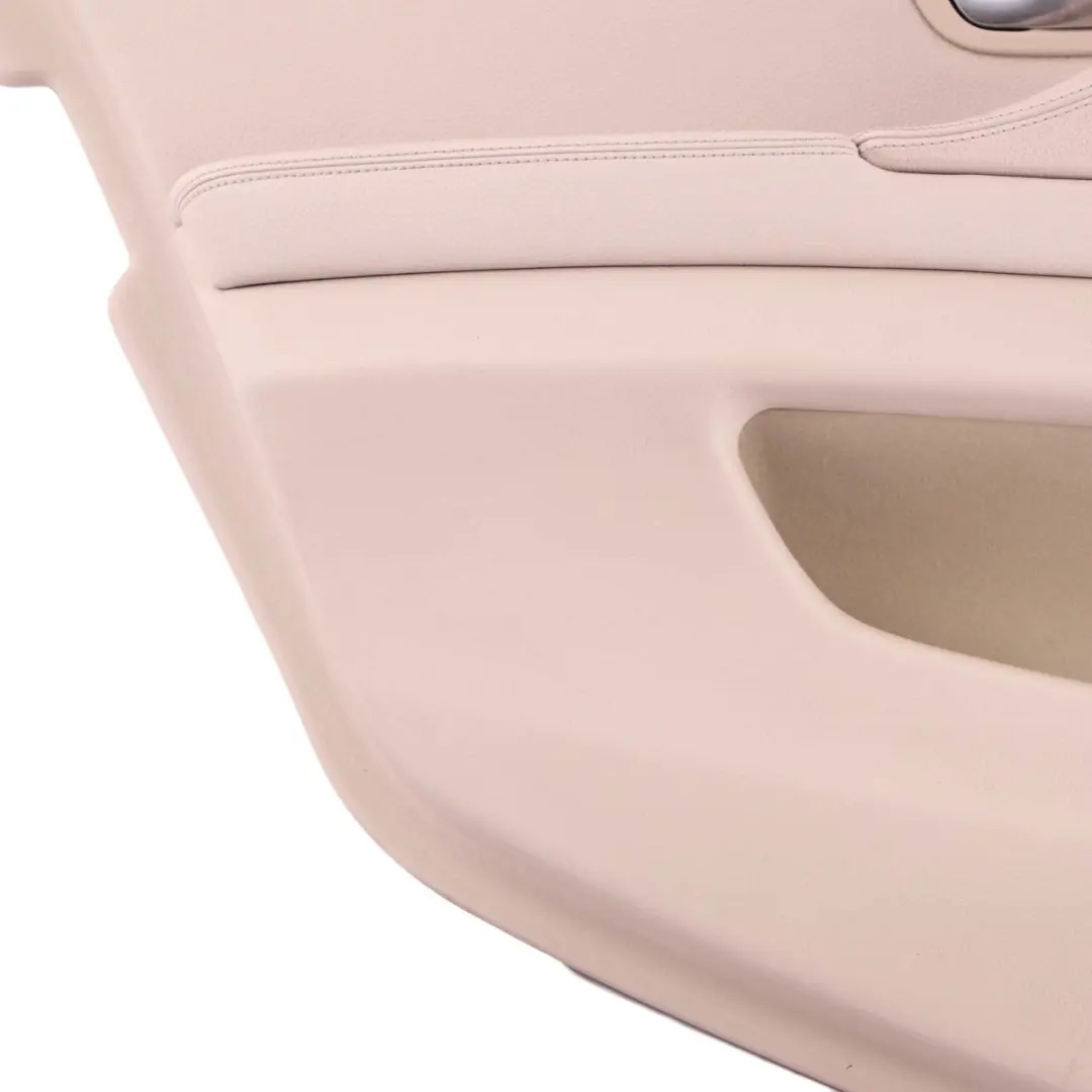 Door Card Rear Left N/S Lining Panel Leather Dakota Oyster to BMW F10 F11 with Part number 7273287 BMW F10 F11 Door Card Rear Left N/S Lining Panel Leather Dakota Oyster - SKU 7273287 - Part number 7273287