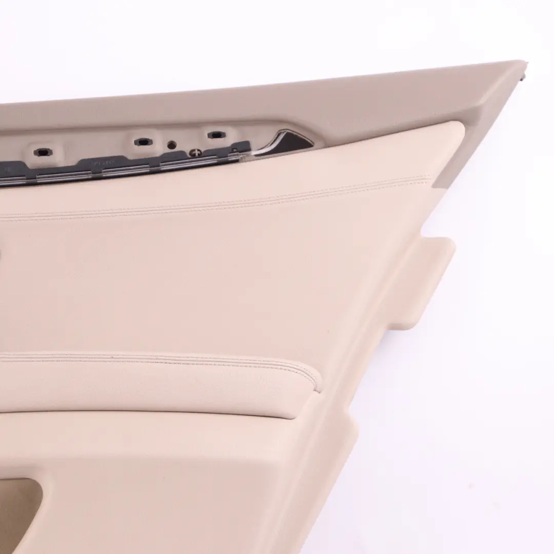Door Card Rear Right O/S Lining Panel Leather Dakota Oyster to BMW F10 F11 with Part number 7273288 BMW F10 F11 Door Card Rear Right O/S Lining Panel Leather Dakota Oyster - SKU 7273288 - Part number 7273288