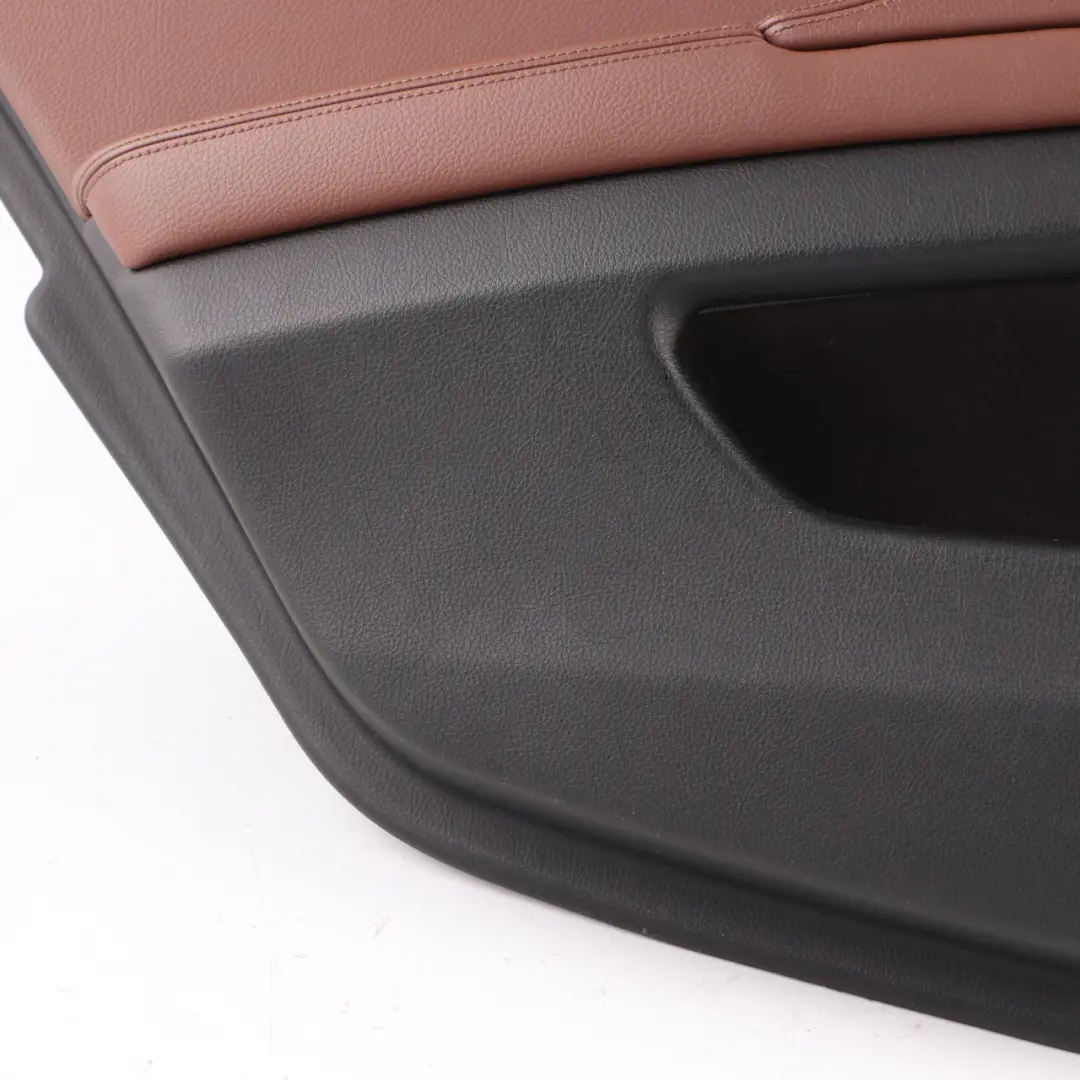 BMW F10 F11 Door Card Rear Left N/S Lining Panel Leather Cinnamon Brown - SKU 7273289 - Part number 7273289