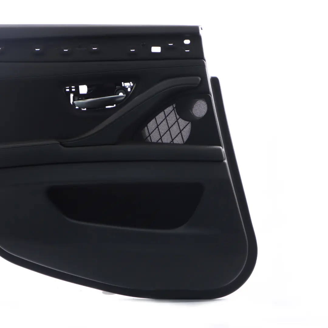 Door Card Rear Left N/S Lining Panel HiFi Leather Black to BMW F10 F11 with Part number 7273303 BMW F10 F11 Door Card Rear Left N/S Lining Panel HiFi Leather Black - SKU 7273303-1 - Part number 7273303
