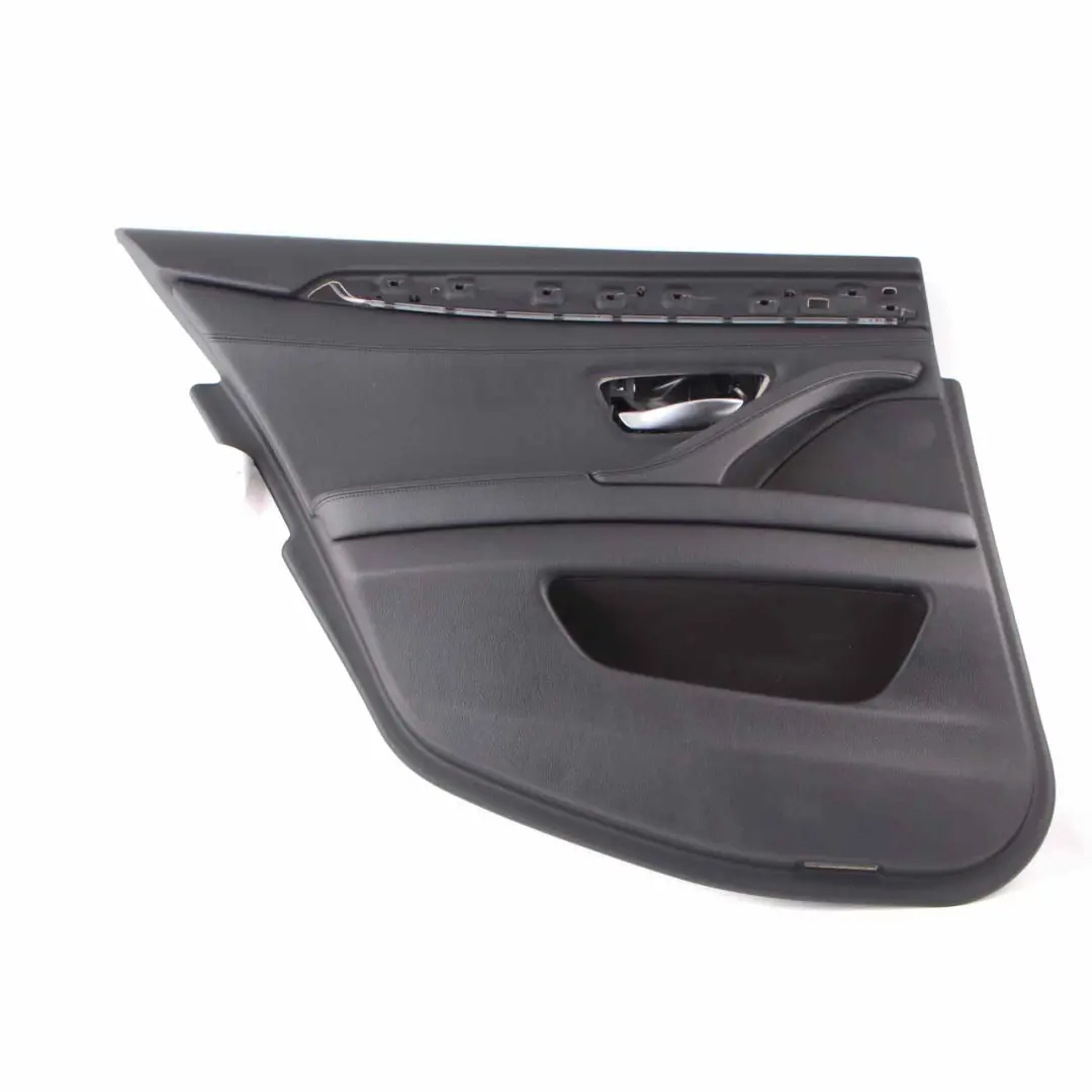 Tarjeta Puerta Trasera Izquierda Forro Panel HiFi Cuero Negro para BMW F10 F11 con número de pieza 7273303 BMW F10 F11 Tarjeta Puerta Trasera Izquierda Forro Panel HiFi Cuero Negro - SKU 7273303 - Número de pieza 7273303
